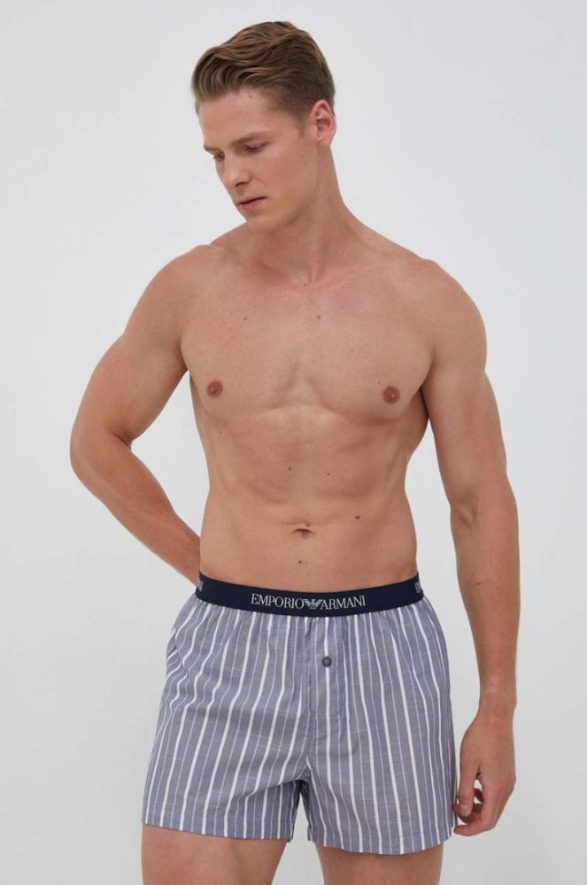Боксери Emporio Armani Underwear чоловічі колір блакитний фото 2