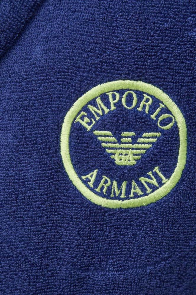 Халат Emporio Armani Underwear колір синій фото 5