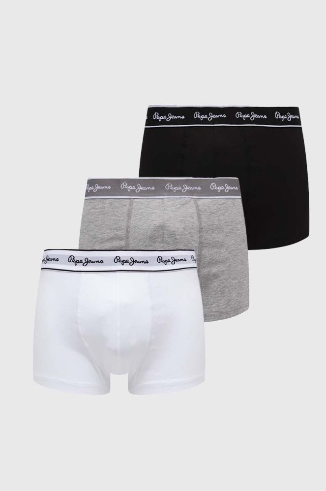 Боксери Pepe Jeans 3-pack чоловічі колір сірий