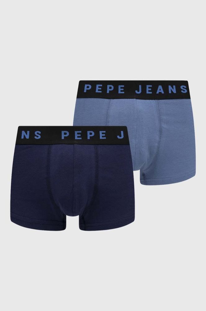 Боксери Pepe Jeans 2-pack чоловічі колір блакитний (3495921)