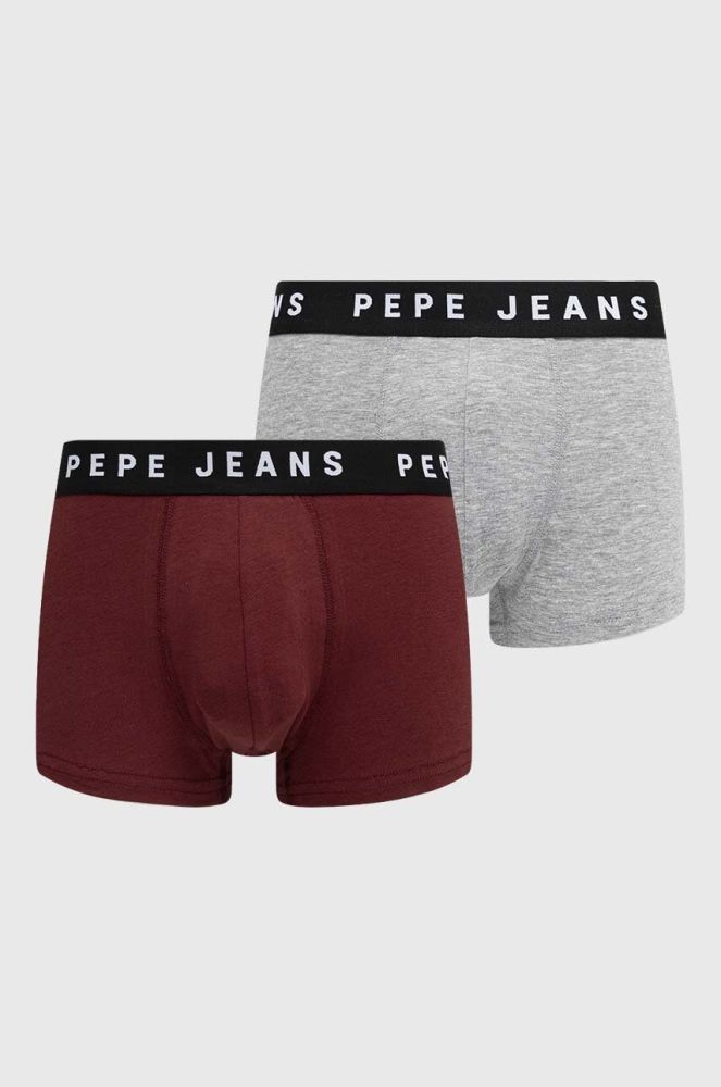 Боксери Pepe Jeans 2-pack чоловічі колір сірий (3644641)