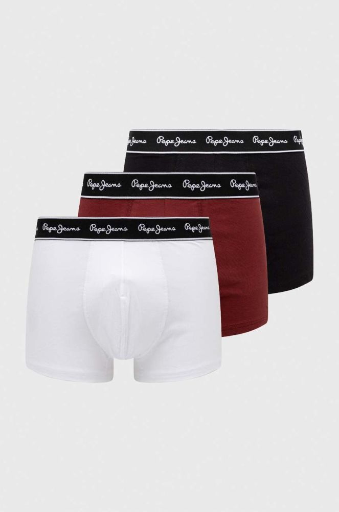 Боксери Pepe Jeans 3-pack чоловічі колір червоний (3640740)