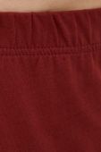 Бавовняна піжама United Colors of Benetton колір бордовий однотонна
