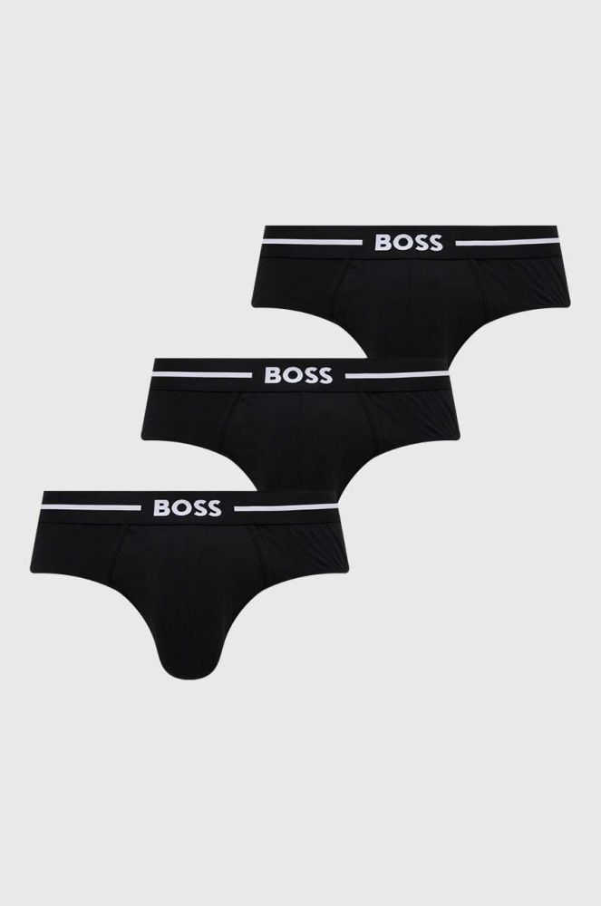 Сліпи BOSS 3-pack чоловічі колір чорний (3506285)