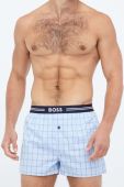 Бавовняні боксери BOSS 3-pack колір блакитний (3506316)