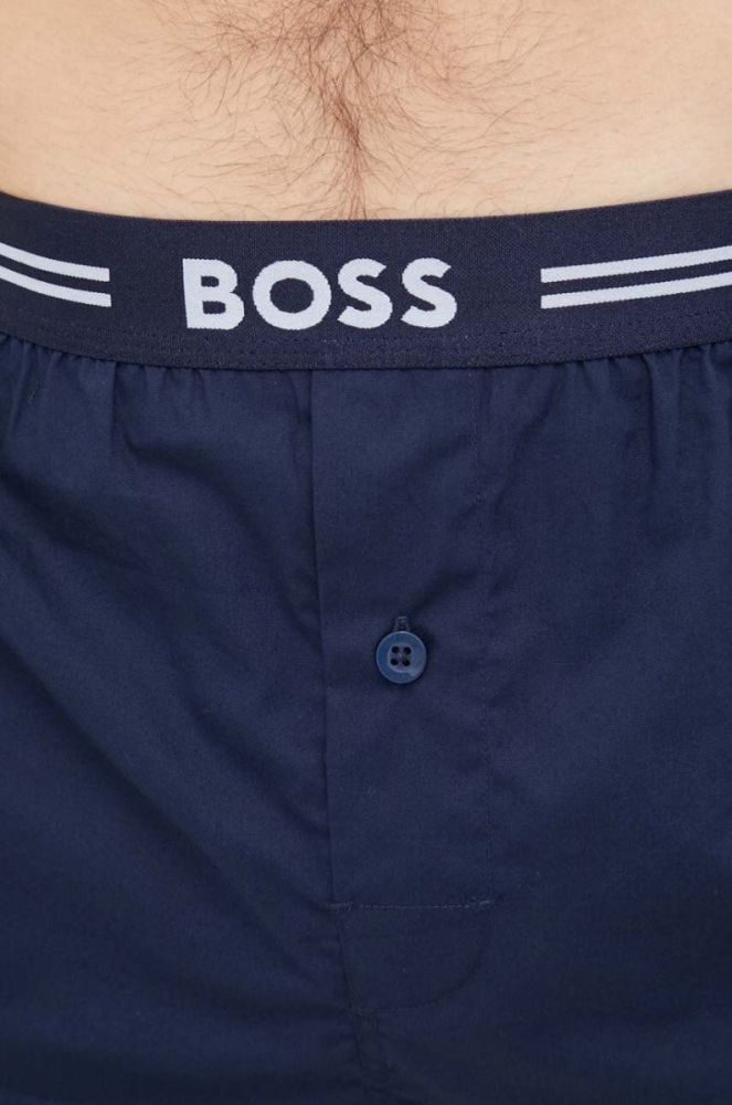 Бавовняні боксери BOSS 3-pack колір блакитний (3506316) фото 9