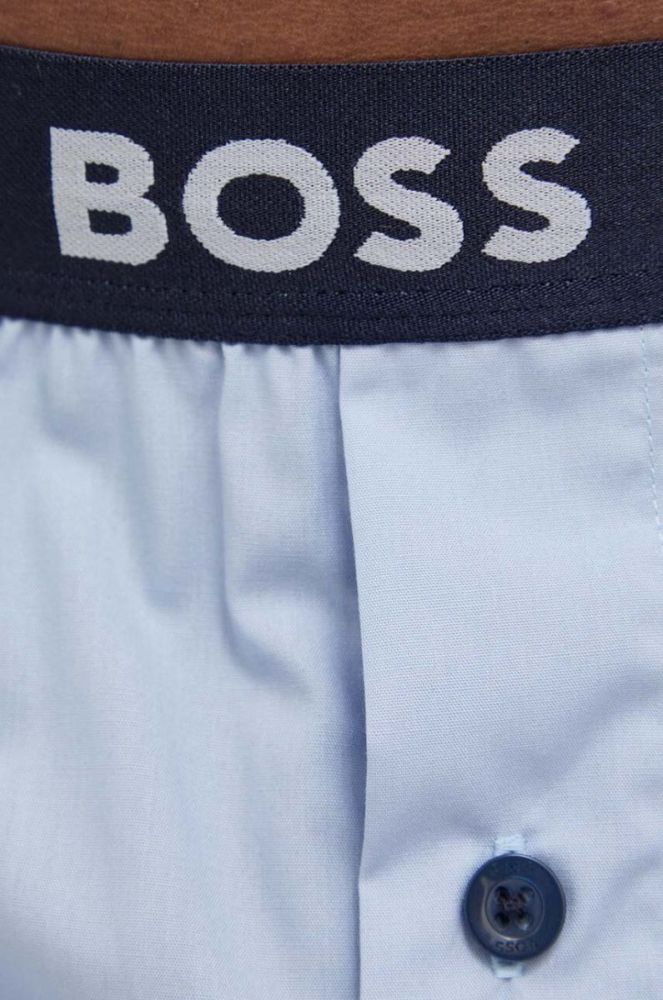 Бавовняні боксери BOSS 3-pack колір блакитний (3506311) фото 7