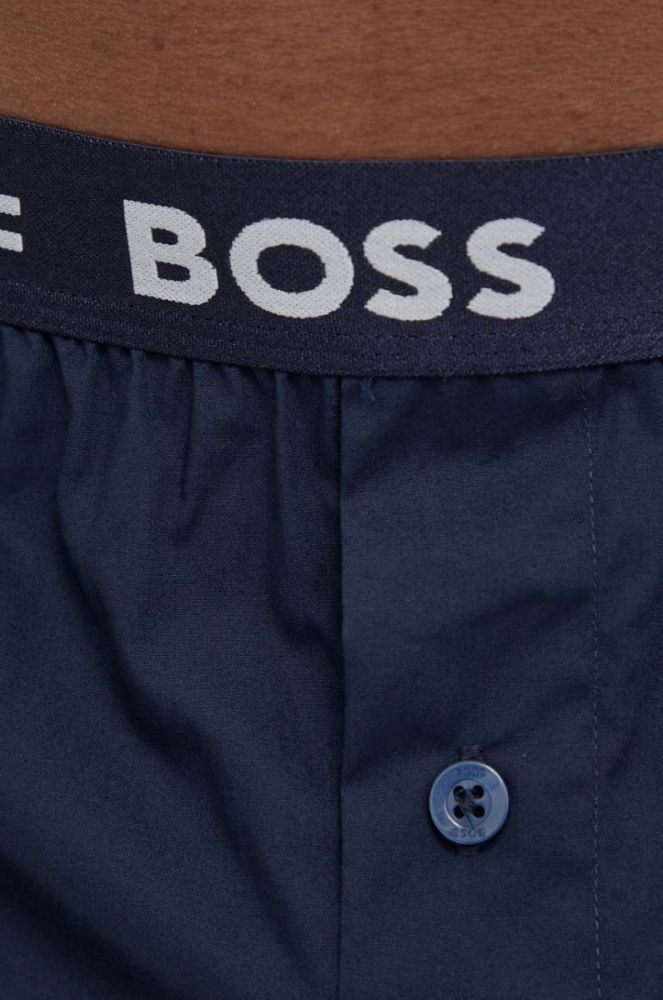 Бавовняні боксери BOSS 3-pack колір блакитний (3506311) фото 8