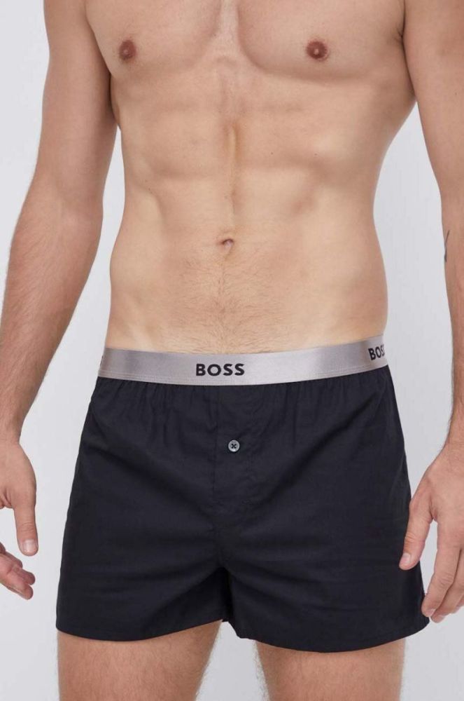 Бавовняні боксери BOSS 2-pack колір чорний (3609045) фото 2