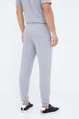 Штани лаунж BOSS колір сірий з принтом
