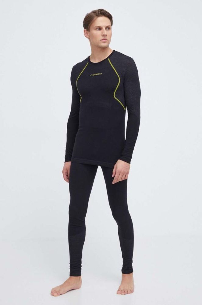 Функціональні легінси La Sportiva Wool40 Aero колір чорний фото 2