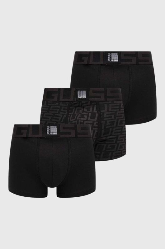 Боксери Guess 3-pack чоловічі колір чорний (3590664)