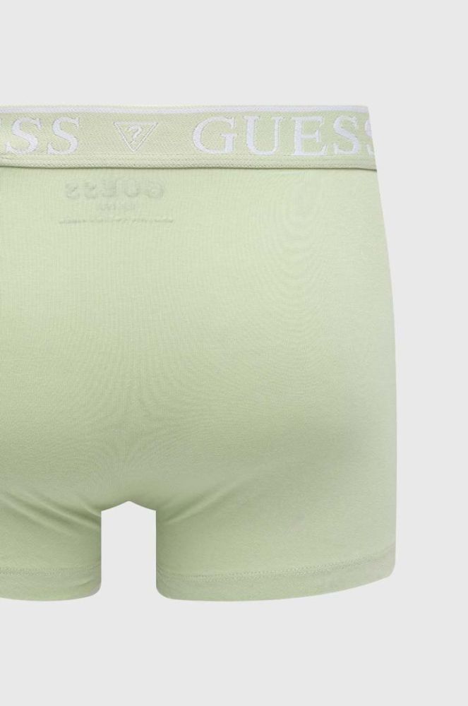 Боксери Guess 5-pack чоловічі колір зелений фото 10