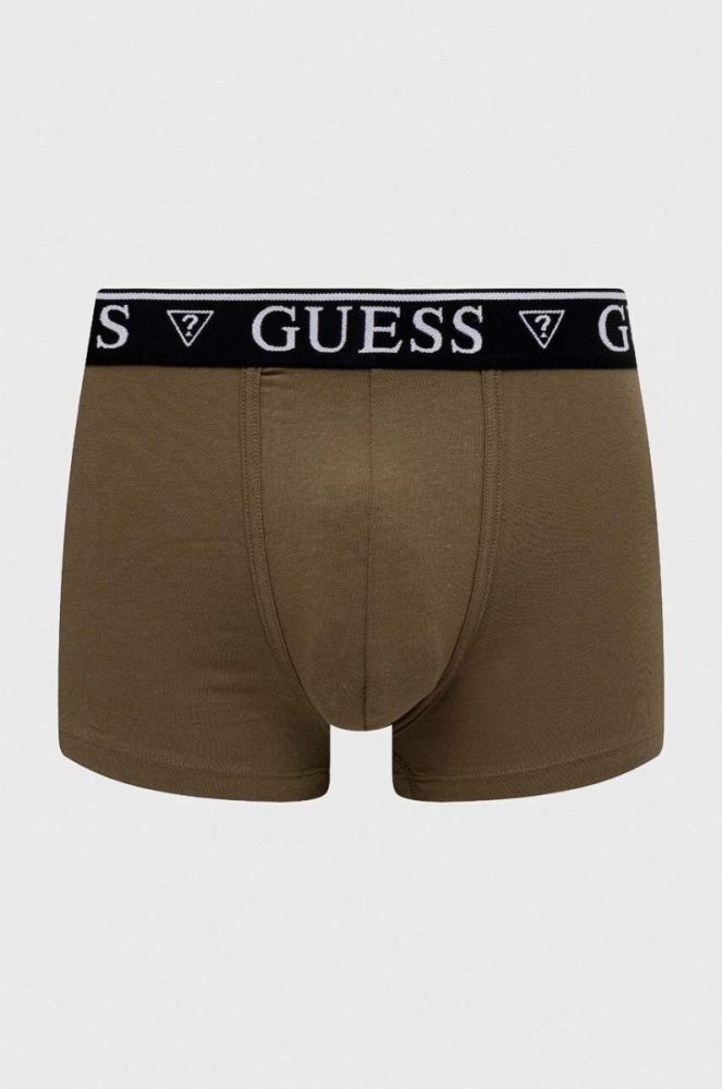 Боксери Guess 5-pack чоловічі колір зелений фото 4