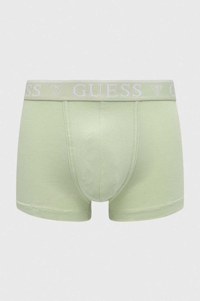 Боксери Guess 5-pack чоловічі колір зелений фото 5