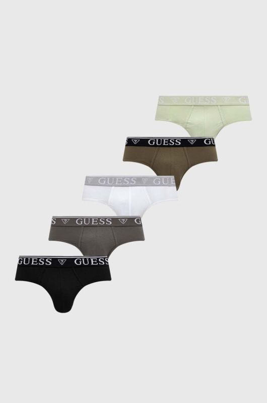 Сліпи Guess 5-pack чоловічі колір зелений