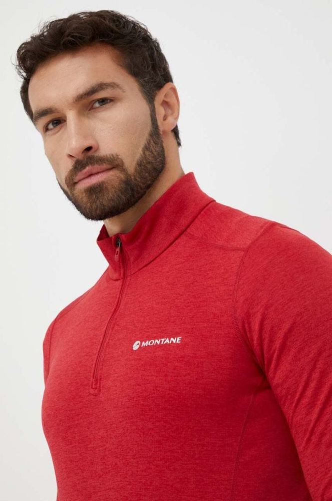 Функціональний лонгслів Montane Dart Zip колір червоний фото 4