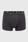 Боксери Superdry 3-pack чоловічі колір сірий
