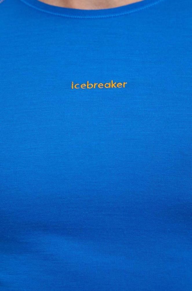 Функціональний лонгслів Icebreaker ZoneKnit 200 колір блакитний фото 5