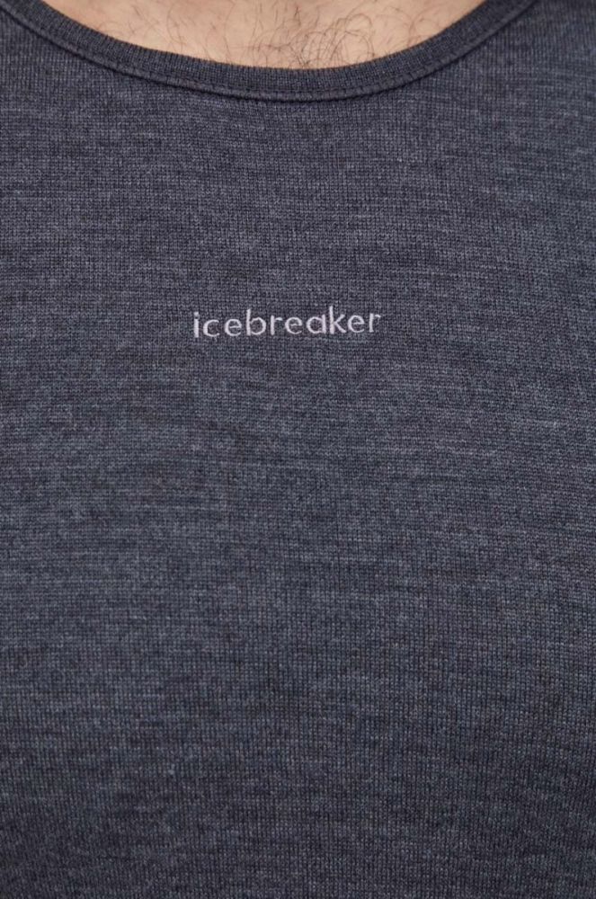Функціональний лонгслів Icebreaker ZoneKnit 260 колір чорний фото 5