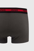 Боксери HUGO 3-pack чоловічі колір сірий (3485270)