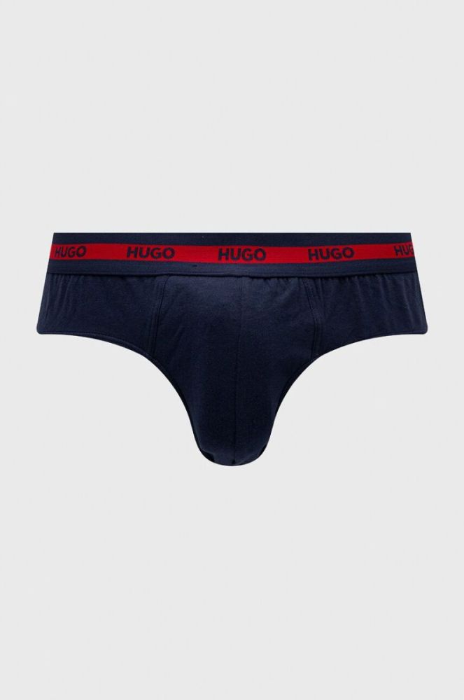 Сліпи HUGO 3-pack чоловічі колір синій (3485285) фото 2