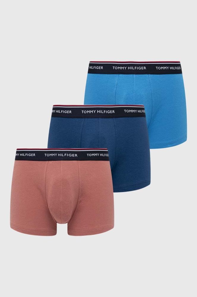 Боксери Tommy Hilfiger 3-pack чоловічі колір блакитний (3485290)