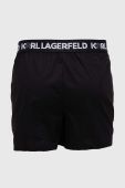 Бавовняні боксери Karl Lagerfeld 3-pack колір чорний