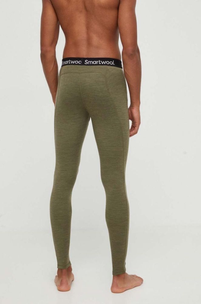 Функціональні легінси Smartwool Classic Thermal Merino колір зелений фото 3