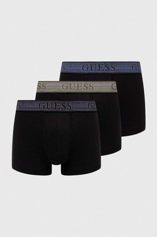 Боксери Guess 3-pack чоловічі колір чорний (3640842)