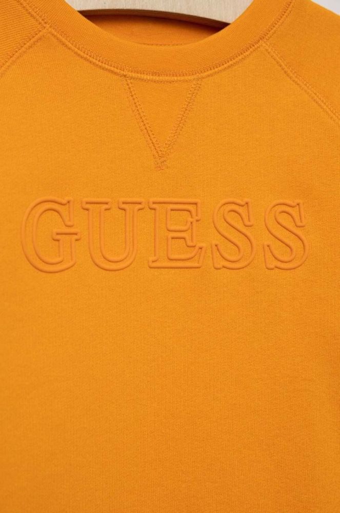 Дитяча кофта Guess колір помаранчевий однотонна (3299022) фото 3