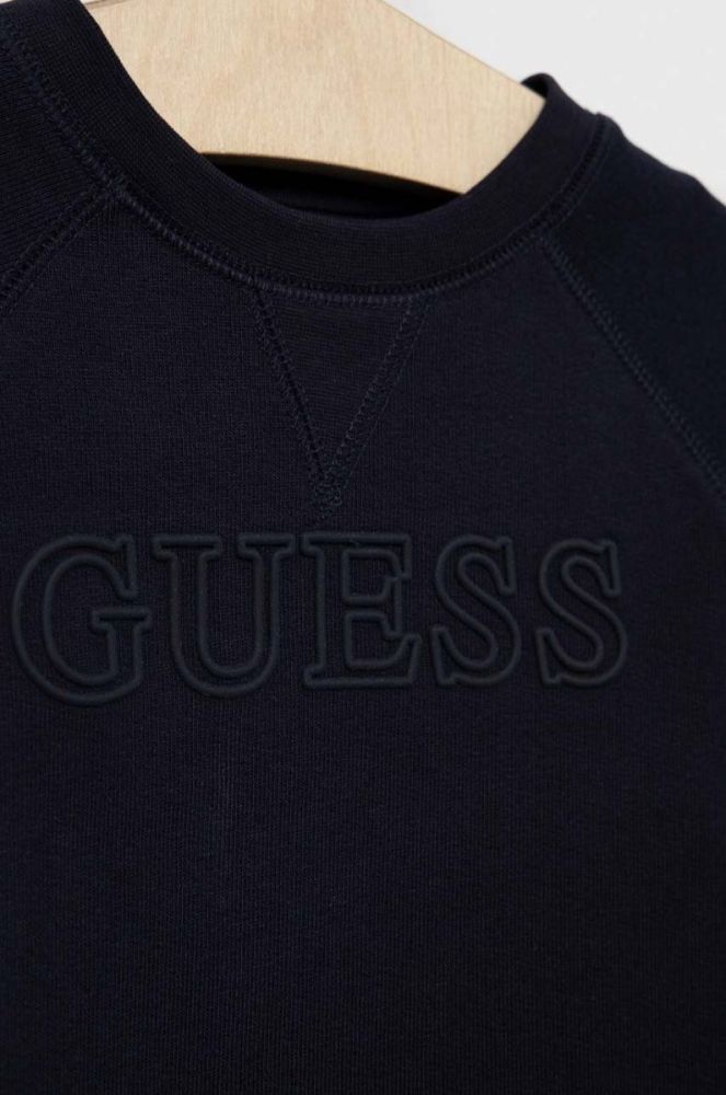 Дитяча кофта Guess колір синій однотонна (3299029) фото 3