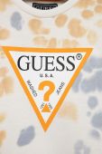 Дитяча бавовняна кофта Guess колір бежевий візерунок (3296448)