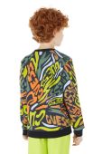 Дитяча бавовняна кофта Guess візерунок колір барвистий (3296441)