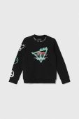 Дитяча кофта Guess колір чорний з принтом (3403242)