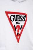 Дитяча бавовняна кофта Guess колір білий з аплікацією (3293622)