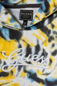 Дитяча бавовняна кофта Guess колір жовтий з капюшоном візерунок (3365628)