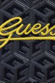 Дитяча бавовняна кофта Guess колір синій з капюшоном візерунок (3365621)