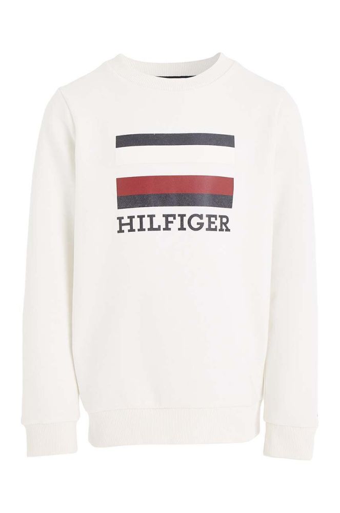 Дитяча кофта Tommy Hilfiger колір бежевий з принтом (3359706)