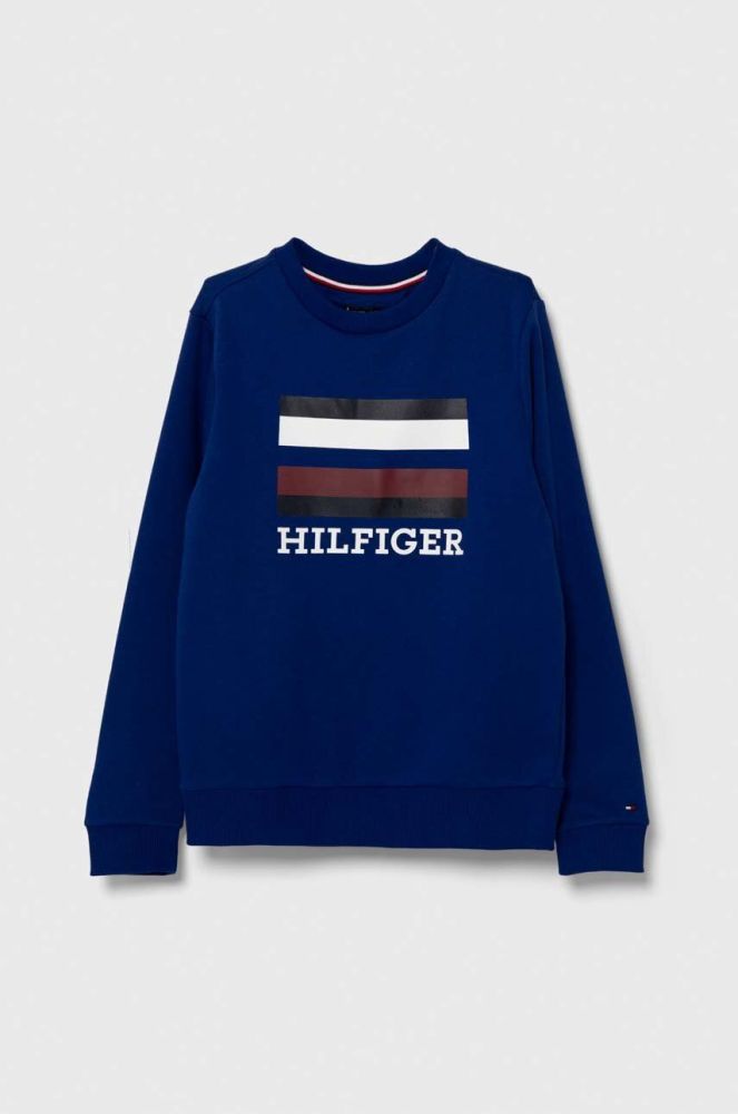 Дитяча кофта Tommy Hilfiger колір синій з принтом (3359696)