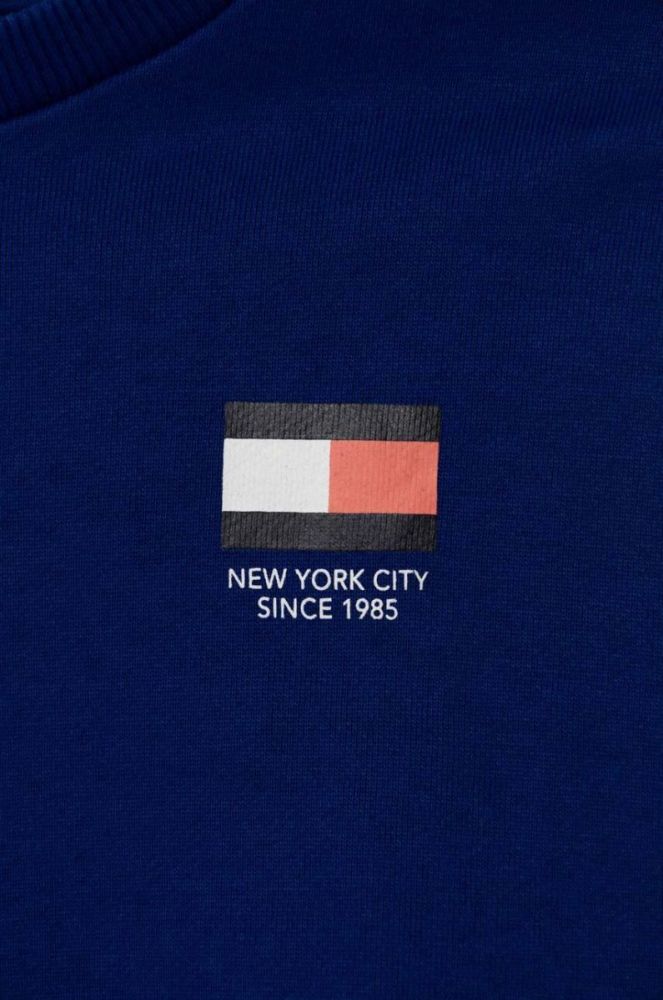 Дитяча бавовняна кофта Tommy Hilfiger з принтом колір блакитний (3372346) фото 3