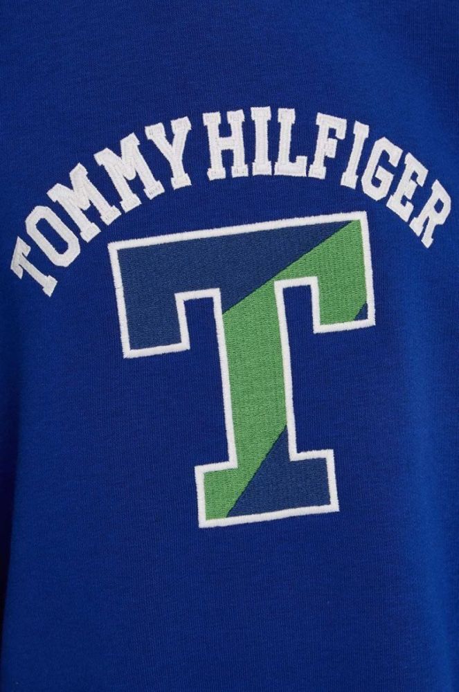 Дитяча кофта Tommy Hilfiger з капюшоном з аплікацією колір блакитний (3312795) фото 3