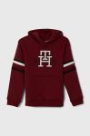 Дитяча кофта Tommy Hilfiger колір червоний з капюшоном з аплікацією (3380830)