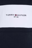 Дитяча бавовняна кофта Tommy Hilfiger колір синій з капюшоном візерунок (3480423)