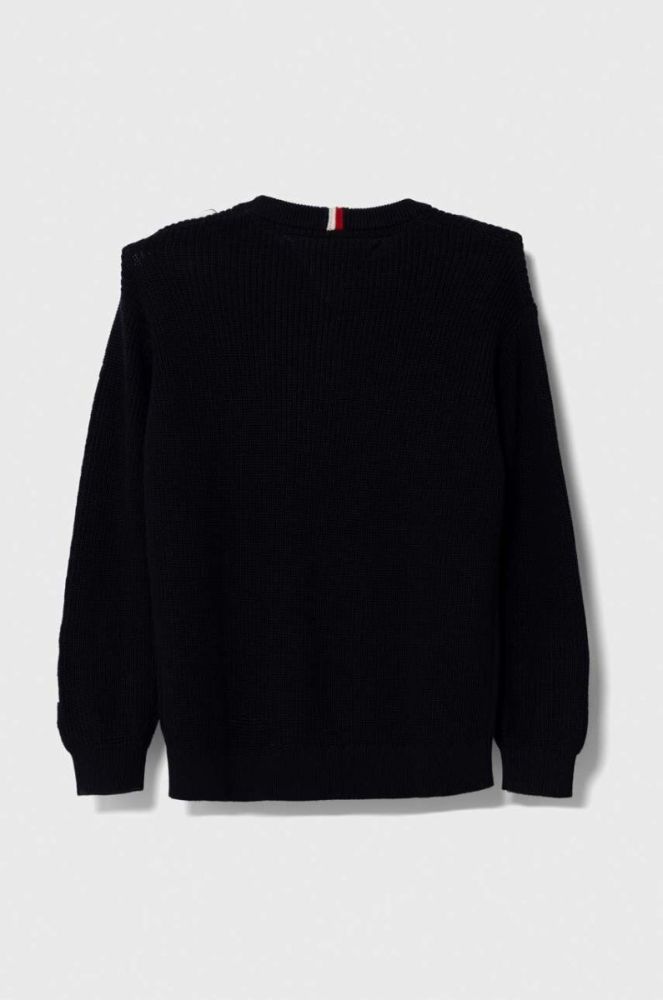 Дитячий бавовняний светр Tommy Hilfiger колір синій (3372378) фото 2