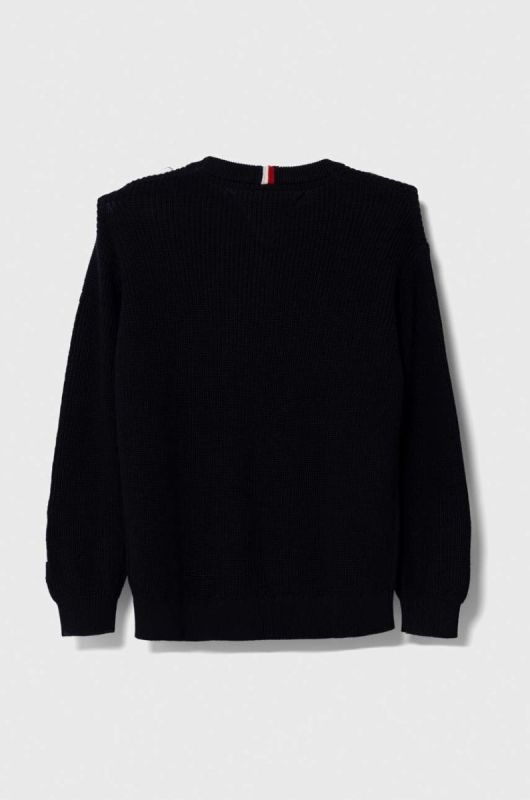 Дитячий бавовняний светр Tommy Hilfiger колір синій (3372378) фото 2