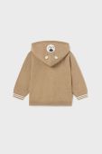 Кофта для немовлят Mayoral колір бежевий з капюшоном однотонна (3413349)