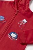 Кофта для немовлят Mayoral колір червоний з капюшоном з аплікацією (3418383)