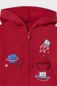 Кофта для немовлят Mayoral колір червоний з капюшоном з аплікацією (3418383)