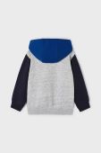 Дитяча кофта Mayoral колір сірий з капюшоном візерунок (3441345)